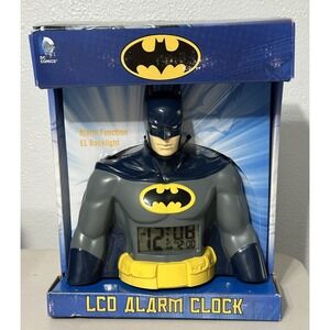 Accutime DC Comics BAT3031 Digital Display Batman LCD Alarm Clock Room Decor